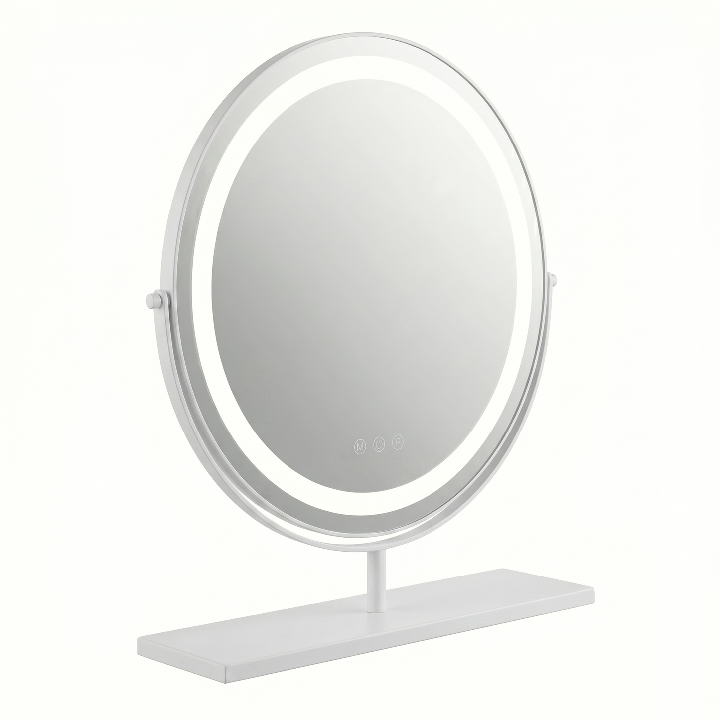 Miroir de Table LED Doré Élégant