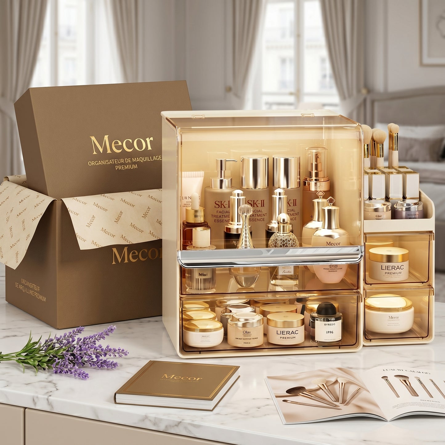 Glorine – Organisateur Maquillage Rangement Cosmétiques