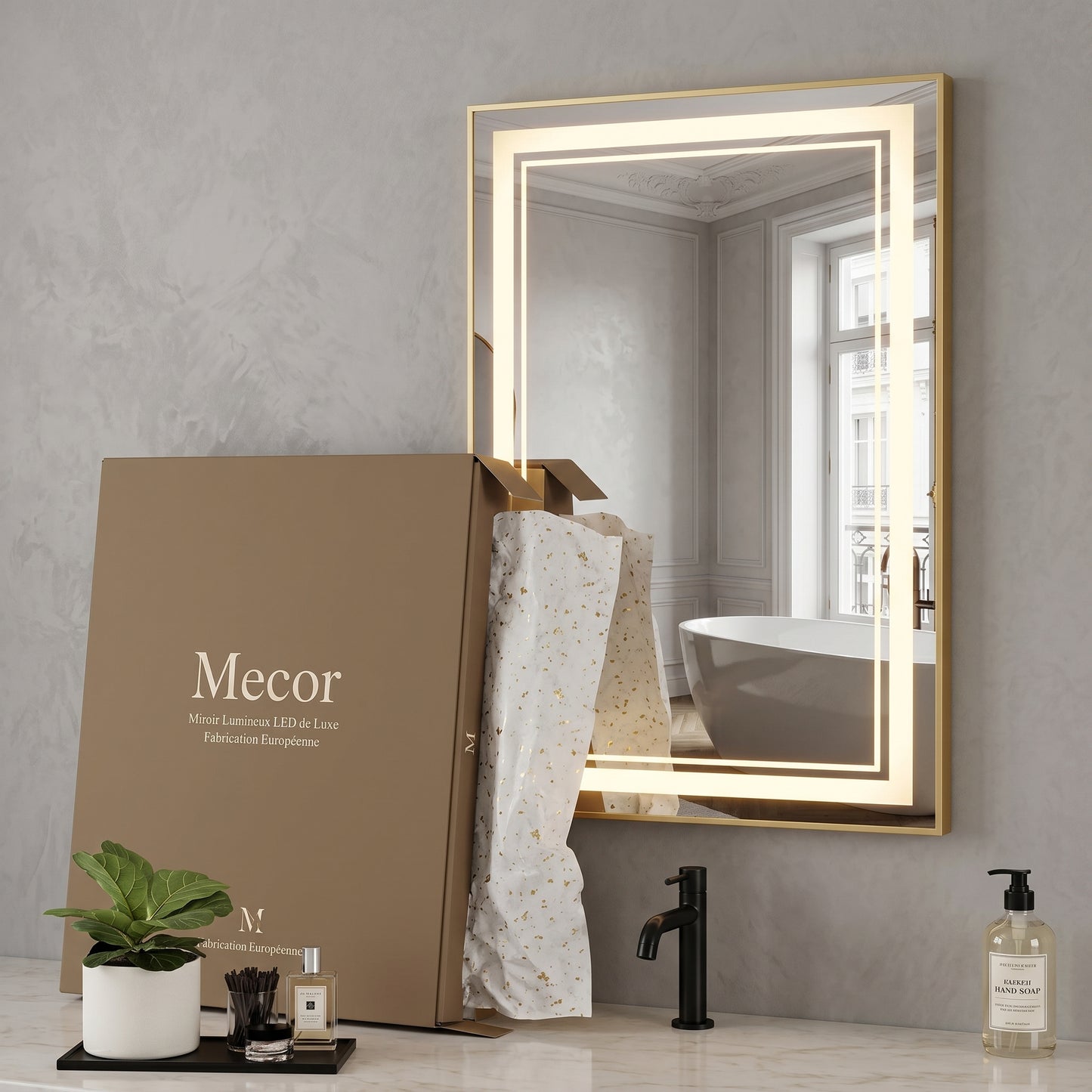 Lumireve – Miroir LED Coiffeuse Mural