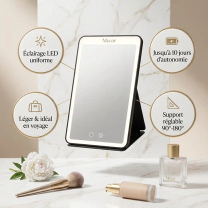 Velorie – Miroir Coiffeuse Lumineux LED