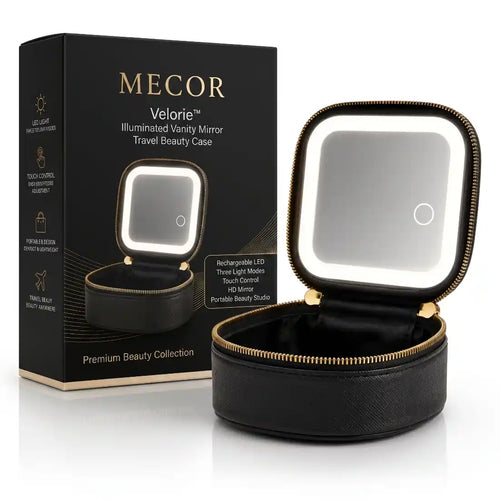 Velorie – Miroir de Coiffeuse Lumineux avec Trousse