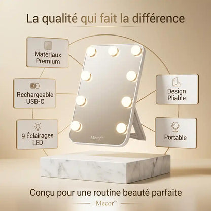 Lumelle – Miroir Coiffeuse Lumineux LED