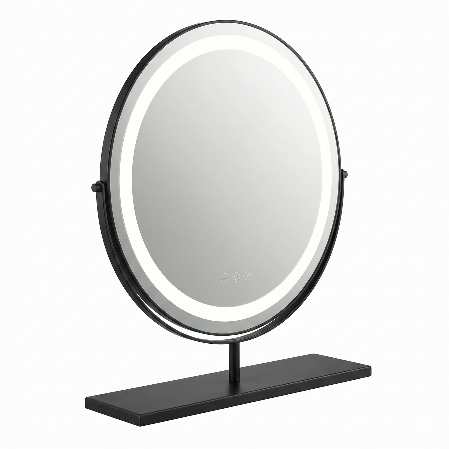 Miroir de Table LED Doré Élégant