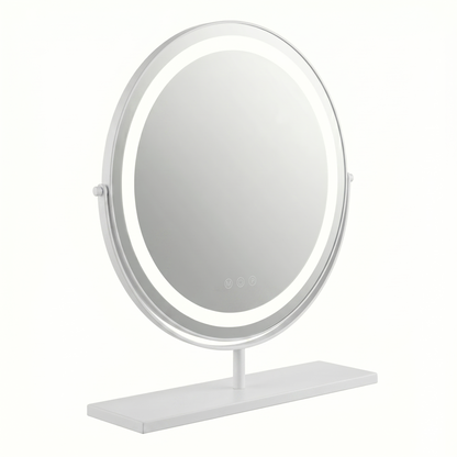 Miroir de Table LED Doré Élégant