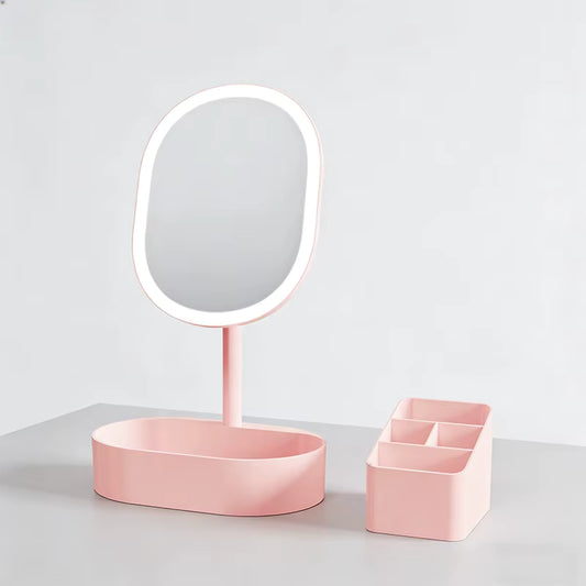 Lumière – Miroir Coiffeuse LED avec Rangement