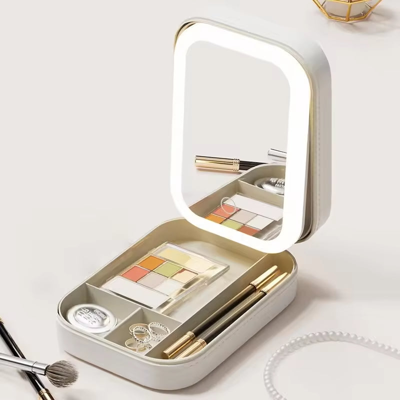Lumirine – Miroir de Coiffeuse LED Lumineux avec Rangement