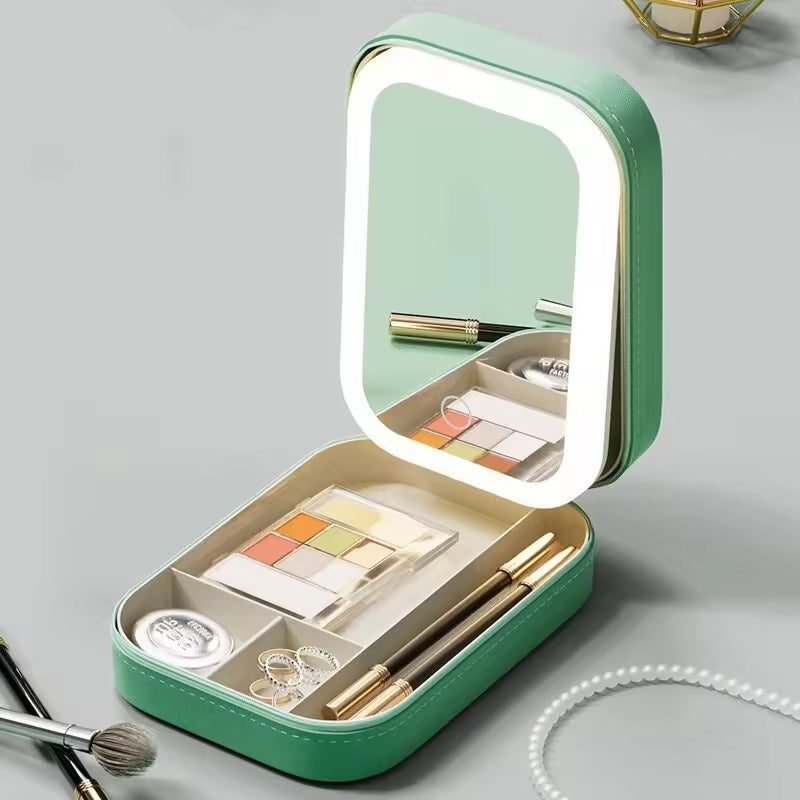 Lumirine – Miroir de Coiffeuse LED Lumineux avec Rangement
