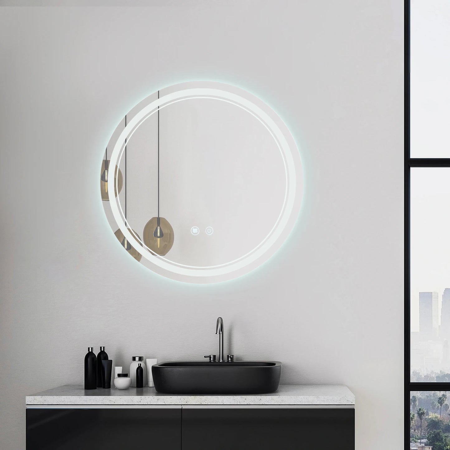 Circléa – Miroir LED Rond Mural Anti-Buée