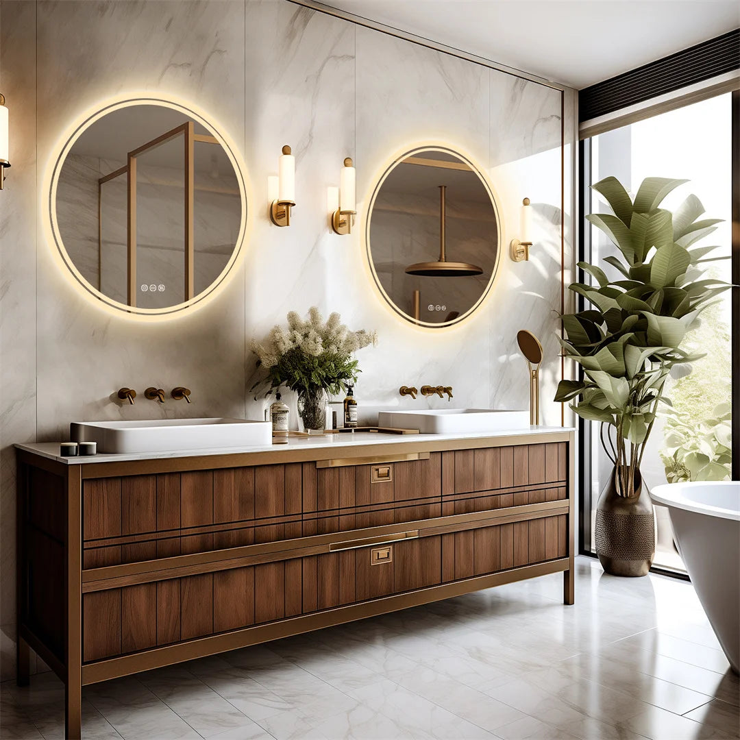 Lumivara – Miroir LED Rond Salle de Bain