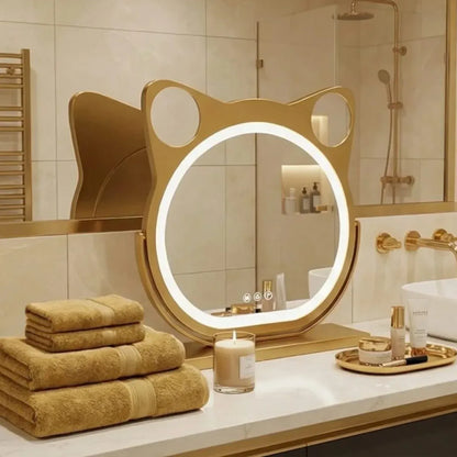 Miroir LED Chat Luvora - Mecor