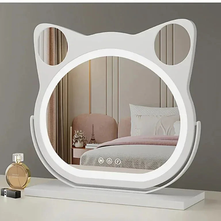 Miroir LED Chat Luvora - Mecor