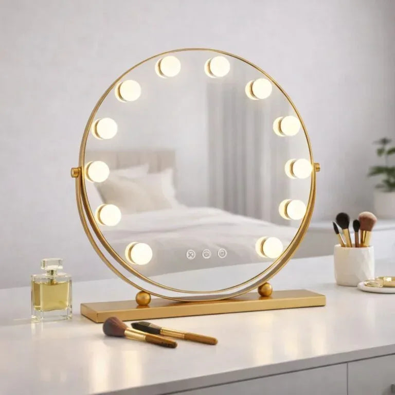 Miroir Hollywood LuviaGlow Gold - Mecor