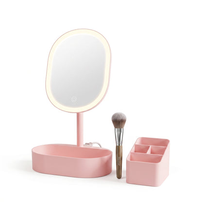 Lumière – Miroir Coiffeuse LED avec Rangement