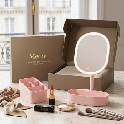 Lumière – Miroir Coiffeuse LED avec Rangement