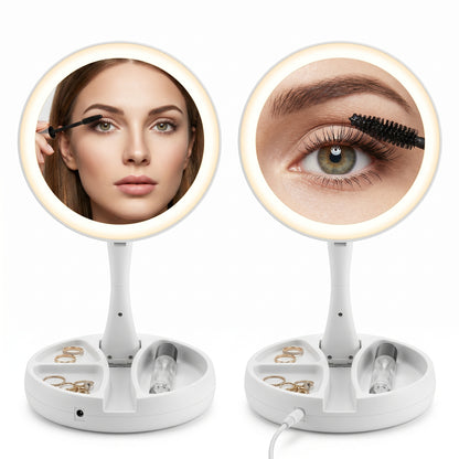 Lumiréva – Miroir de Coiffeuse LED Grossissant