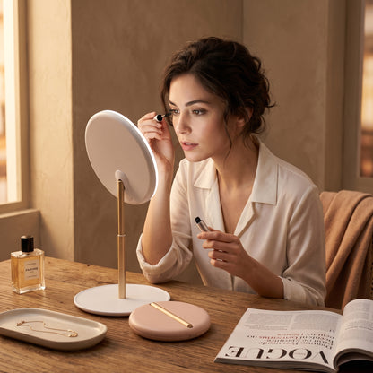Lumivère – Miroir Maquillage LED Rechargeable