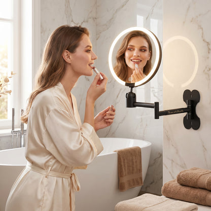 Lumivara – Miroir de Maquillage LED Mural