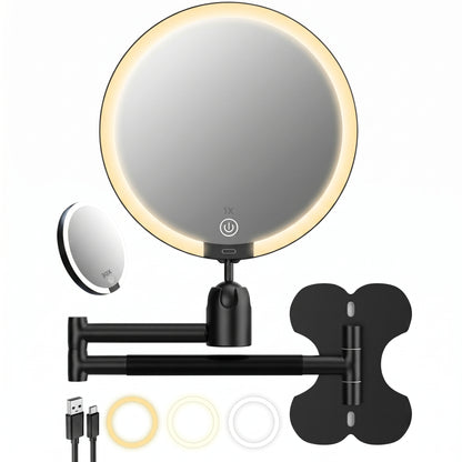 Lumivara – Miroir de Maquillage LED Mural