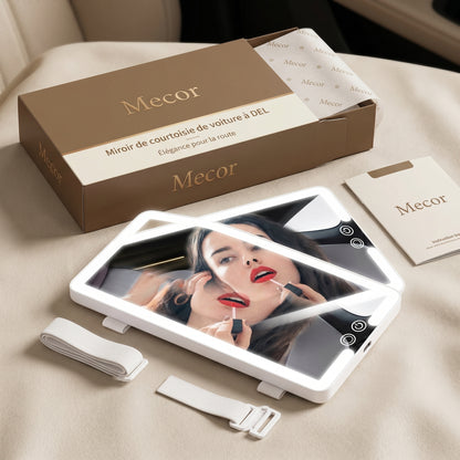 Visorée – Miroir Maquillage Voiture LED