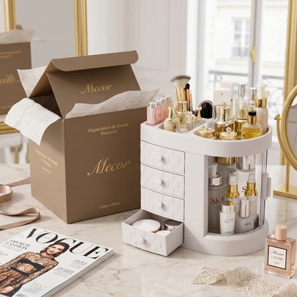 Velorie – Organisateur Maquillage Boîte de Rangement Cosmétiques