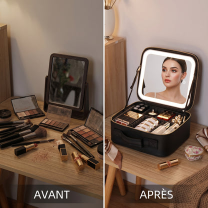 Lumivane – Trousse Maquillage Miroir LED Voyage