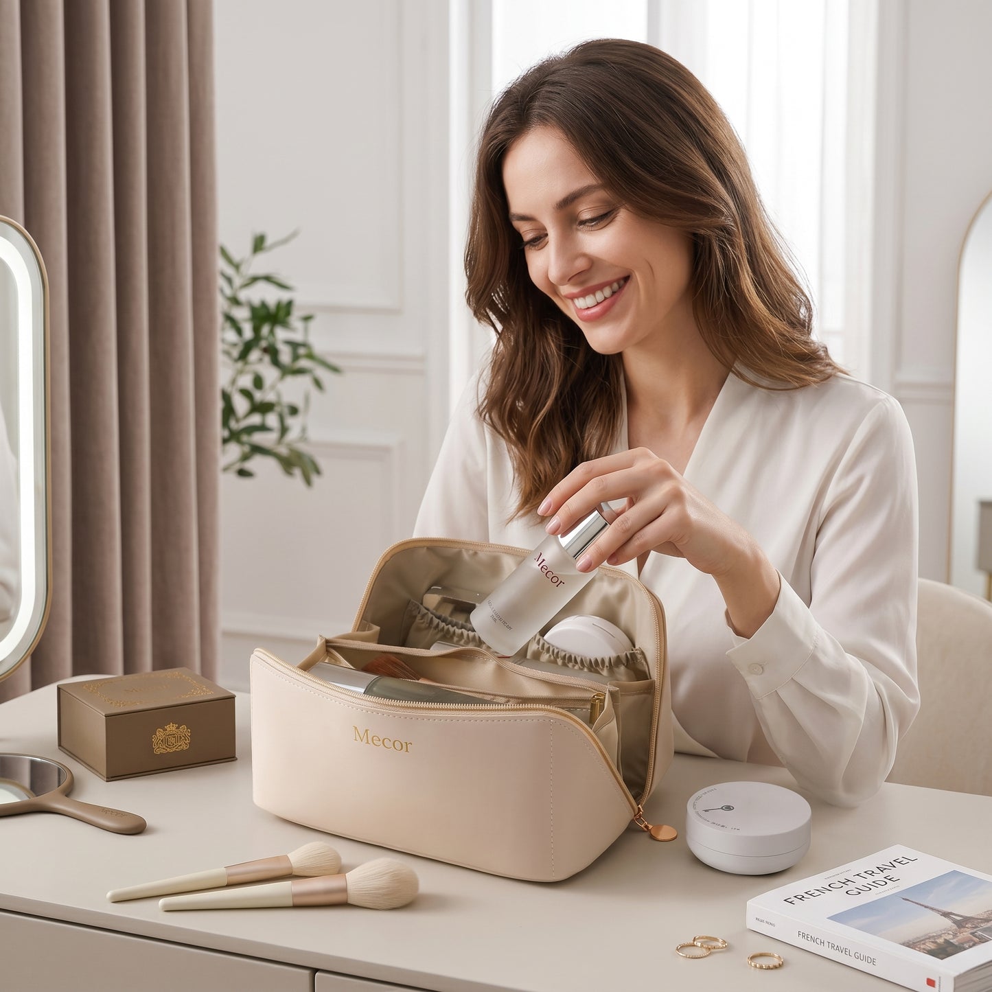 Velorie – Trousse Maquillage Voyage Grande Capacité