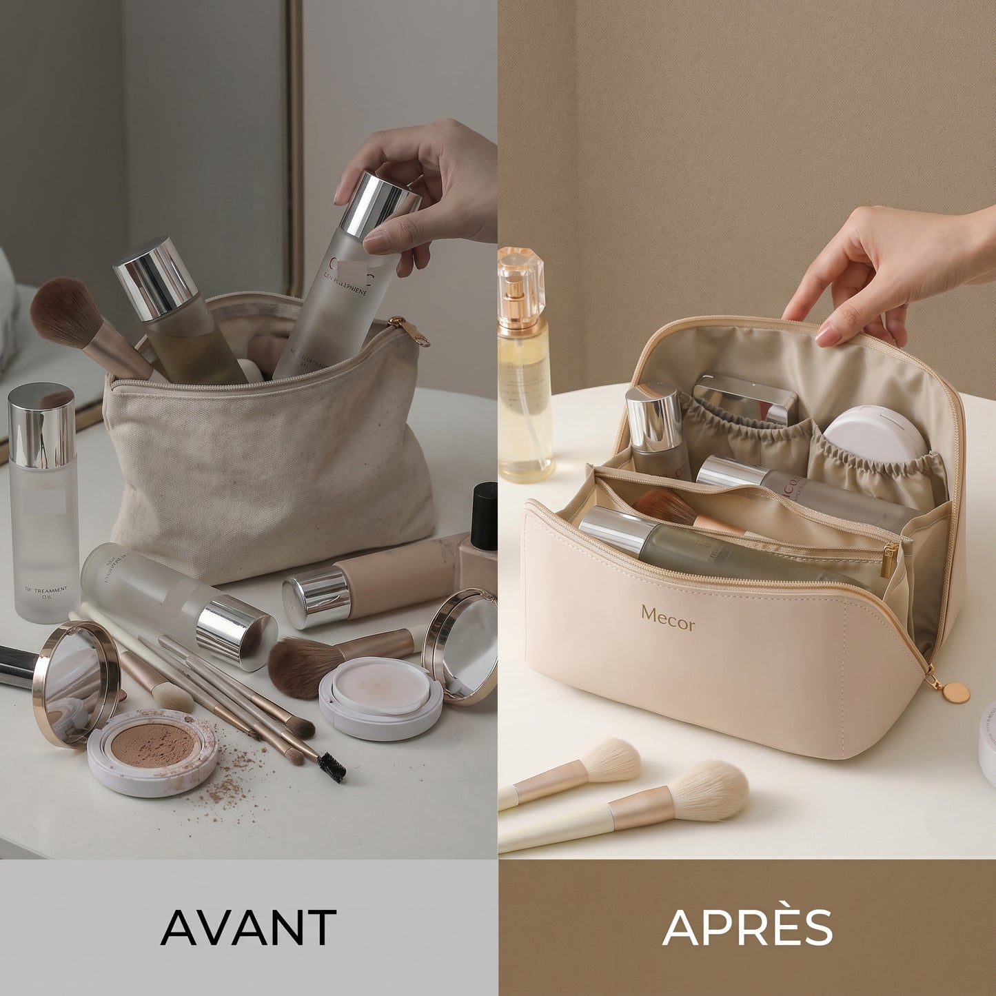 Velorie – Trousse Maquillage Voyage Grande Capacité