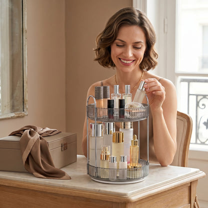 Veluria – Organisateur Maquillage Vanité 2 Niveaux