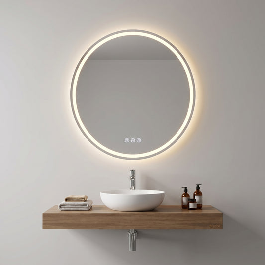 Lumivara – Miroir LED Rond Salle de Bain