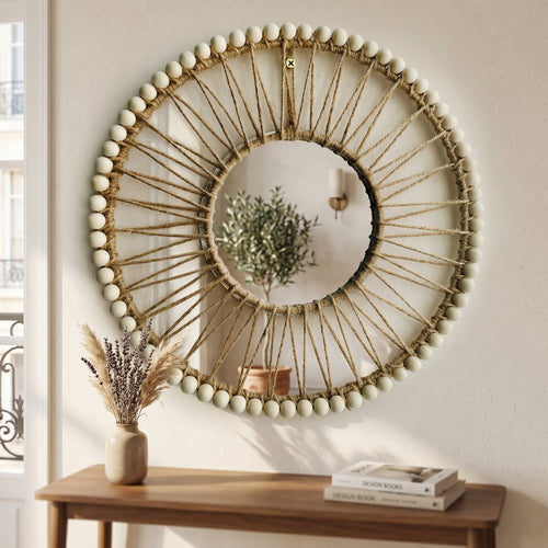 Valéa – Miroir Mural Décoratif Tressé