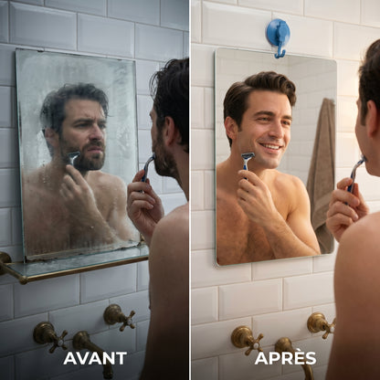 Clariva – Miroir Douche Antibuée Portable
