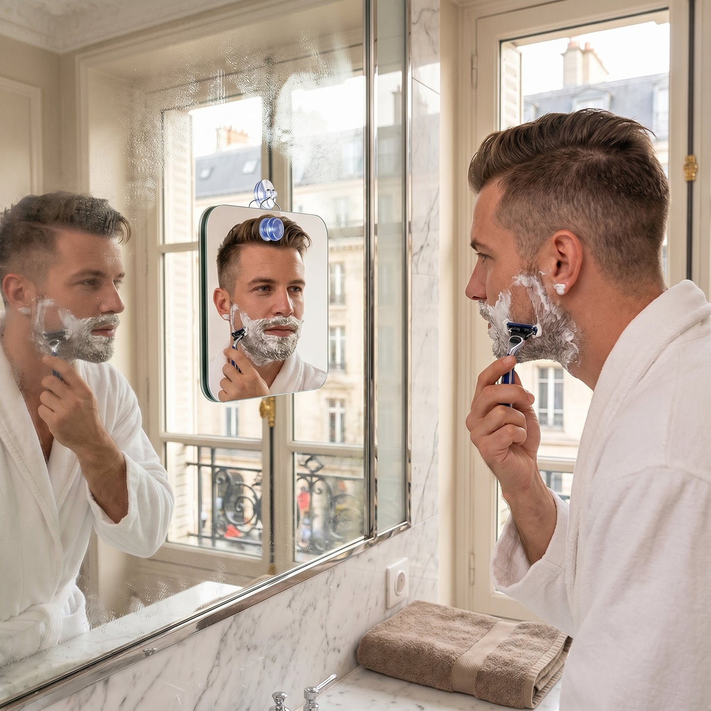 Clariva – Miroir Douche Antibuée Portable