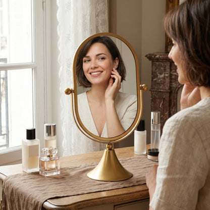 Glorène – Miroir Coiffeuse Pivotant