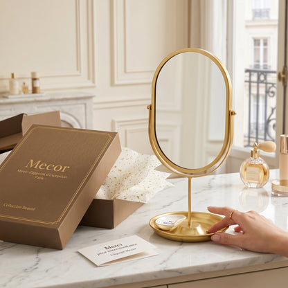 Aurorève – Miroir Coiffeuse Ovale Rotatif