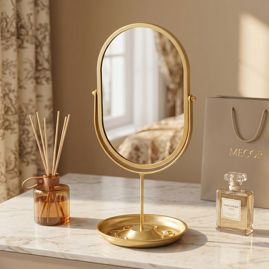 Aurorève – Miroir Coiffeuse Ovale Rotatif