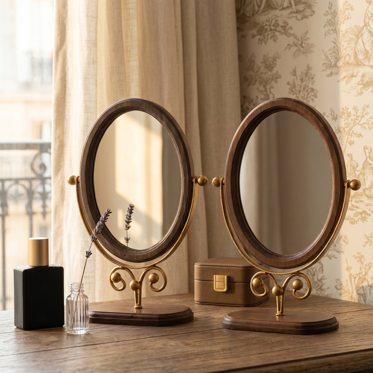Mirovel – Miroir Coiffeuse Ovale Rétro