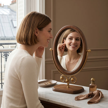 Mirovel – Miroir Coiffeuse Ovale Rétro