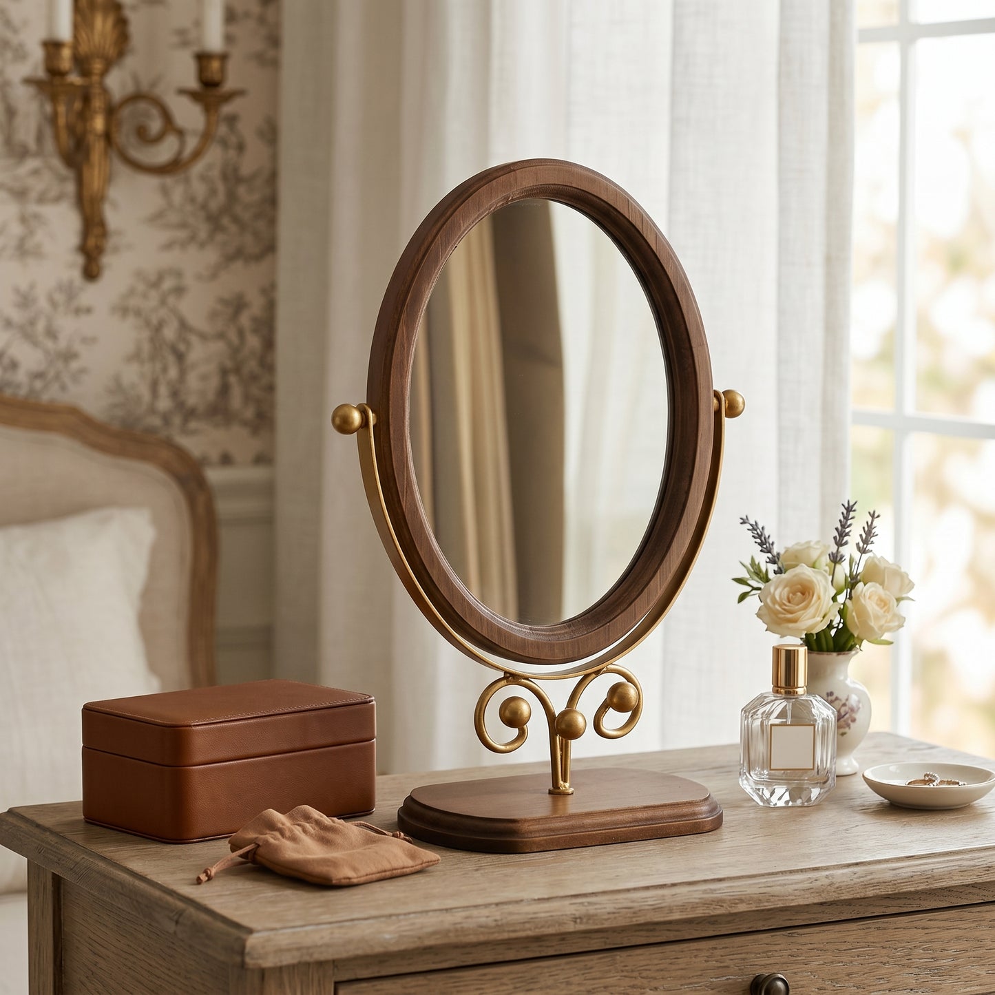 Mirovel – Miroir Coiffeuse Ovale Rétro