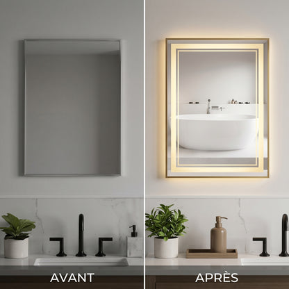Lumireve – Miroir LED Coiffeuse Mural
