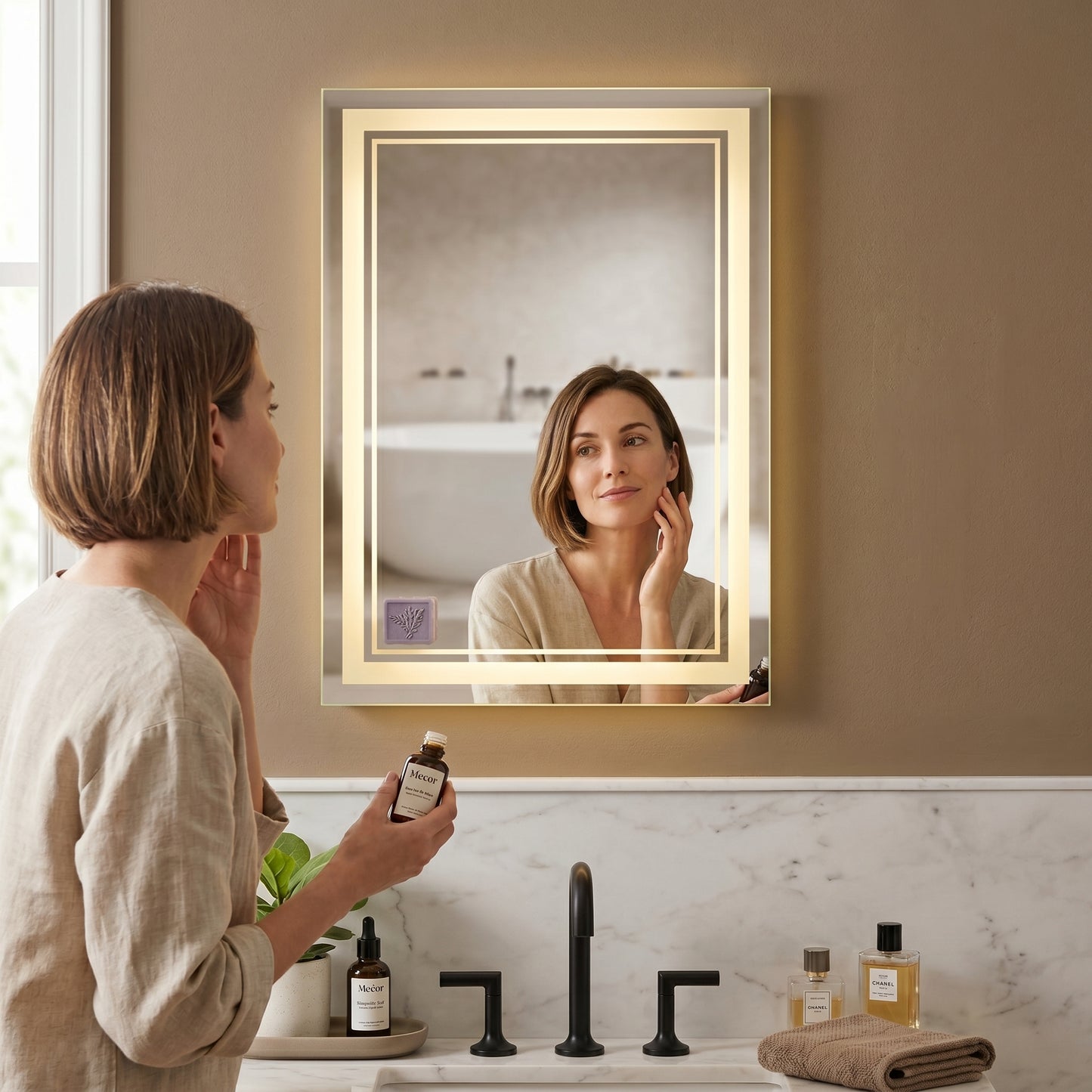 Lumireve – Miroir LED Coiffeuse Mural