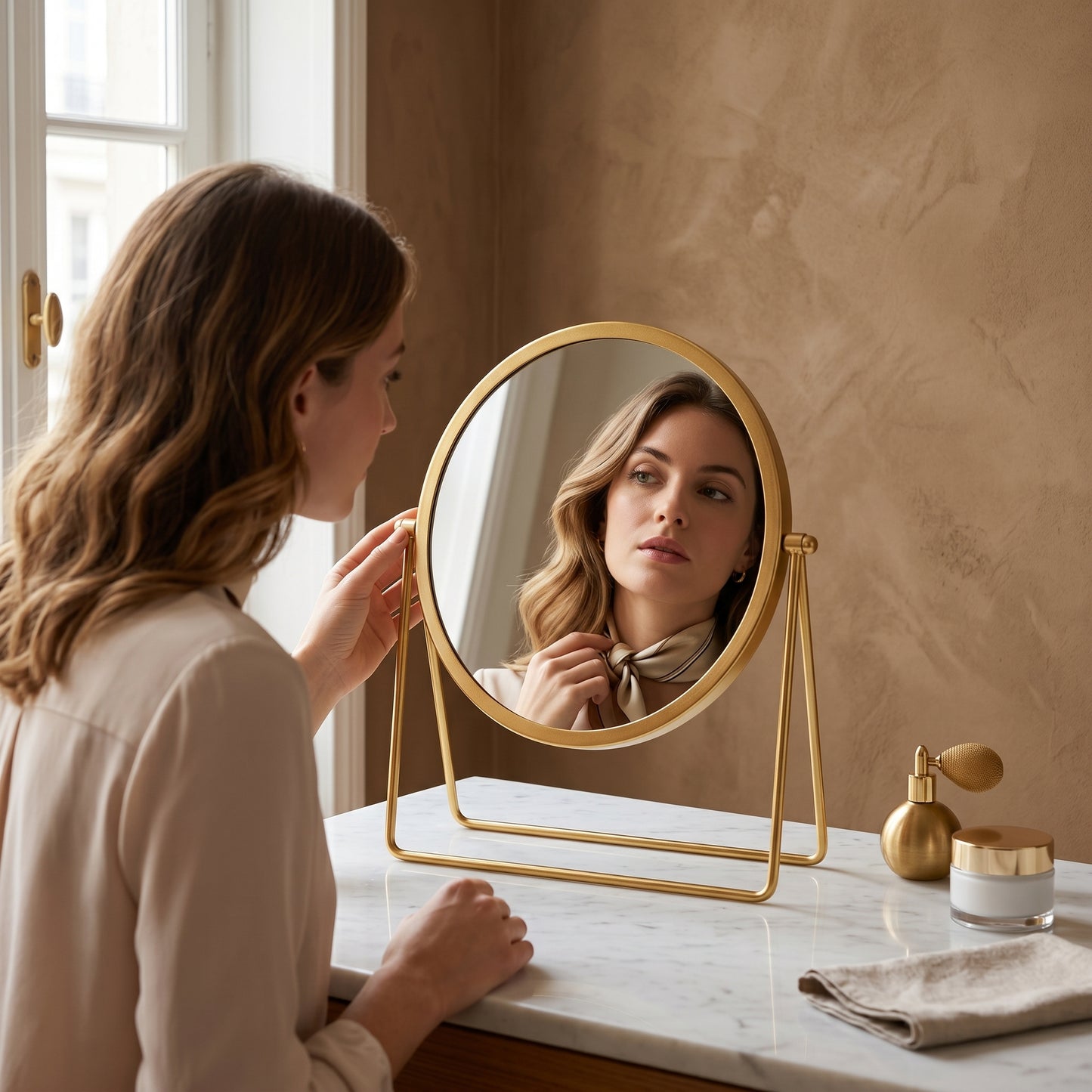 Miravel – Miroir Coiffeuse Rotatif