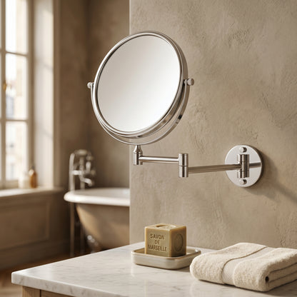 Miravèle – Miroir Maquillage Mural Double Face Grossissant