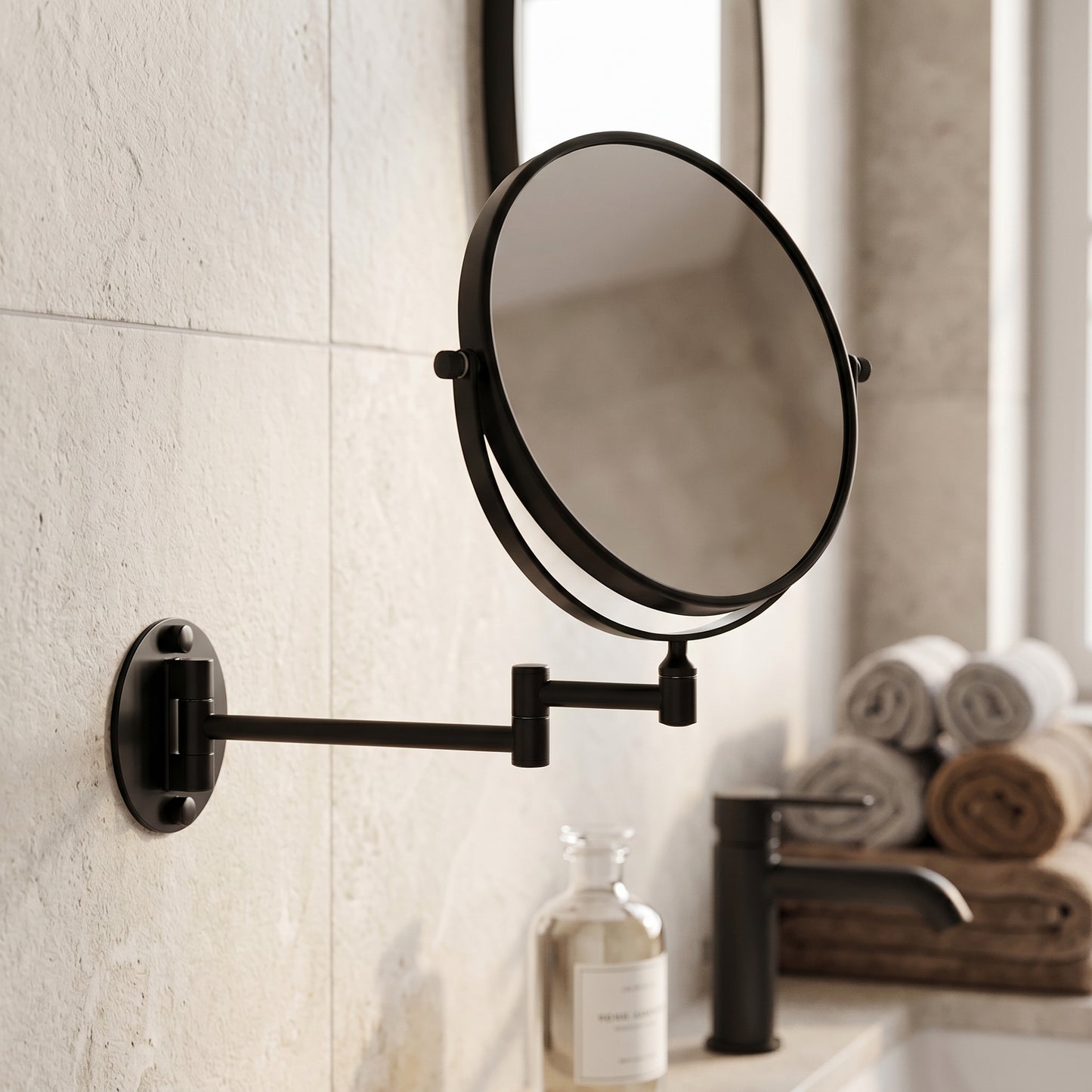 Miravèle – Miroir Maquillage Mural Double Face Grossissant