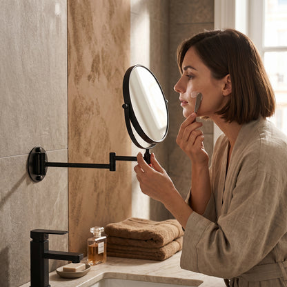 Miravèle – Miroir Maquillage Mural Double Face Grossissant