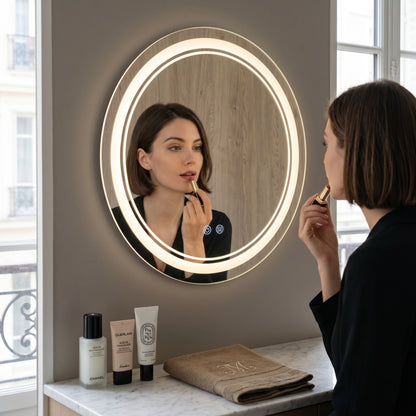 Circléa – Miroir LED Rond Mural Anti-Buée