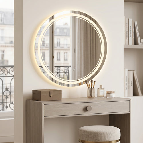 Circléa – Miroir LED Rond Mural Anti-Buée
