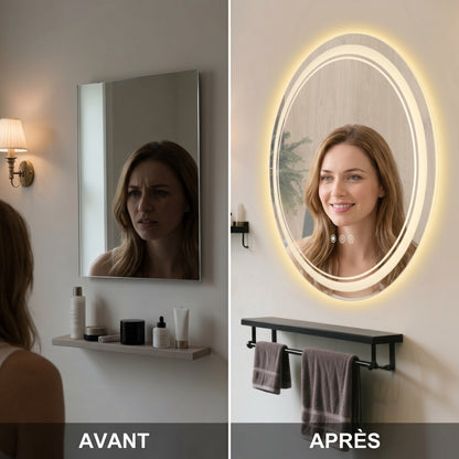 Circléa – Miroir LED Rond Mural Anti-Buée