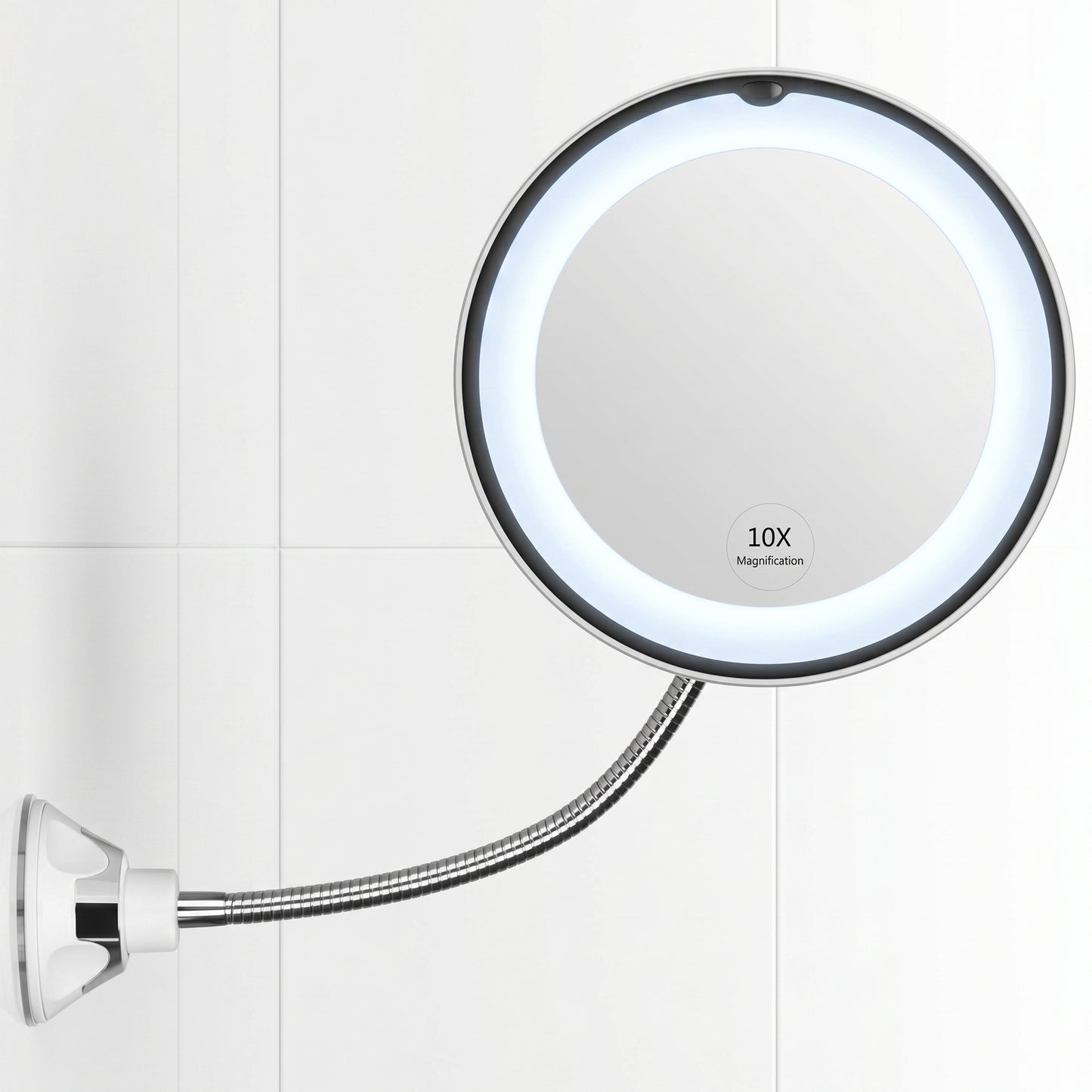 Clarévo – Miroir Grossissant LED à Ventouse