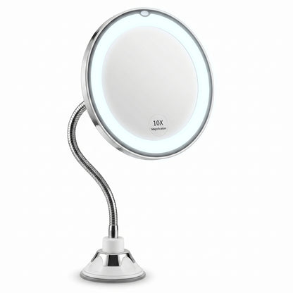 Clarévo – Miroir Grossissant LED à Ventouse