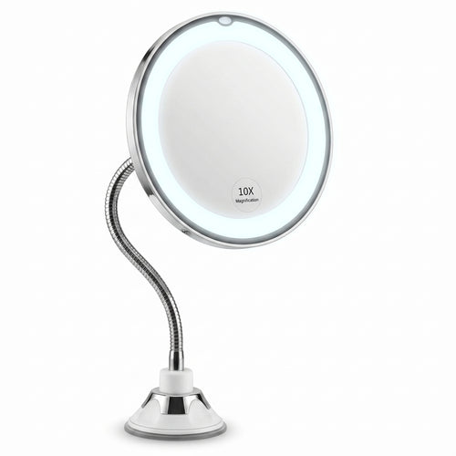 Clarévo – Miroir Grossissant LED à Ventouse
